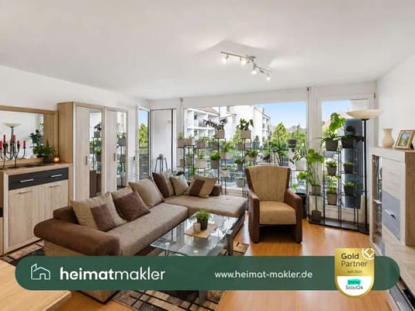 Immobilie in Landsberg - Lichtdurchflutete 2-Zimmer-Wohnung mit Balkon in Landsberg - Bild 0