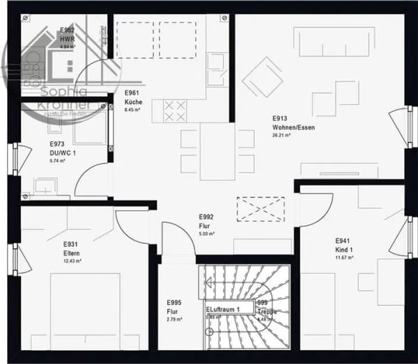 Immobilie in Bobritzsch-Hilbersdorf - 910qm Garten, 163qm Wohnglück – bau dir dein Ding! - Bild 3