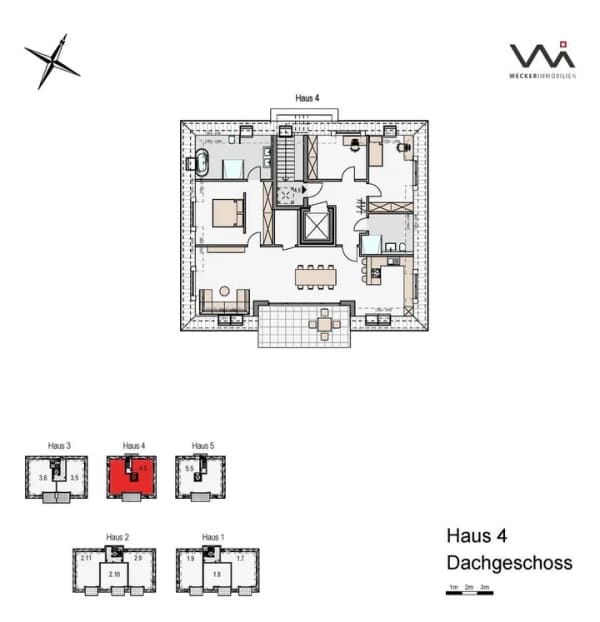 Immobilie in Glandorf - WOHNEN IM SEILERPARK! Penthaus-Wohnung mit sonnigem Balkon (KfW 40 + QNG) - Bild 3