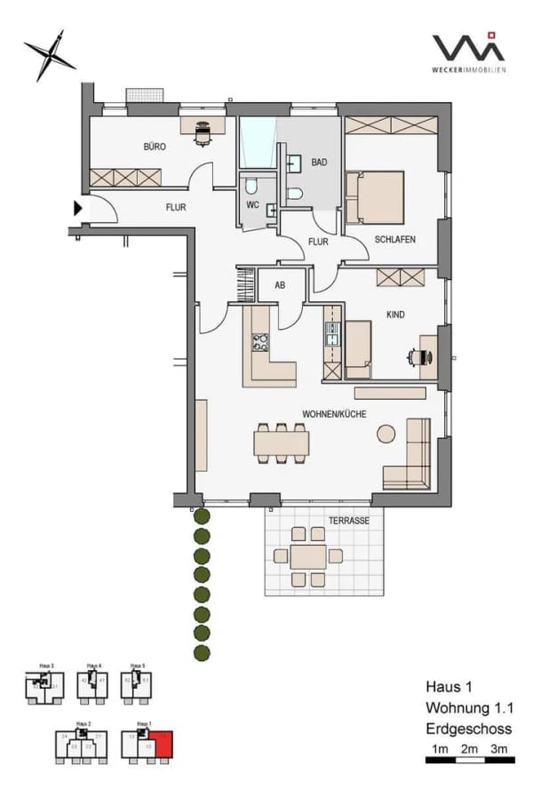 Immobilie in Glandorf - WOHNEN IM SEILERPARK! Erdgeschoss-Wohnung mit Sonnenterrasse & Garten (KfW 40 + QNG) - Bild 4
