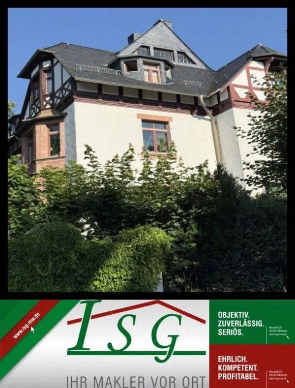 Immobilie in Altmittweida - Denkmalgeschützte Villa - VOLL VERMIETET - in bester Lage von Mittweida (Hochschulstadt) - Bild 0
