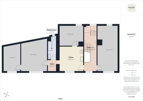 Immobilie in Lützelbach - Handwerker & Familie: Freistehendes EFH, 127 m² Wohnfläche + 118 m² Werkstattebene - Bild 1