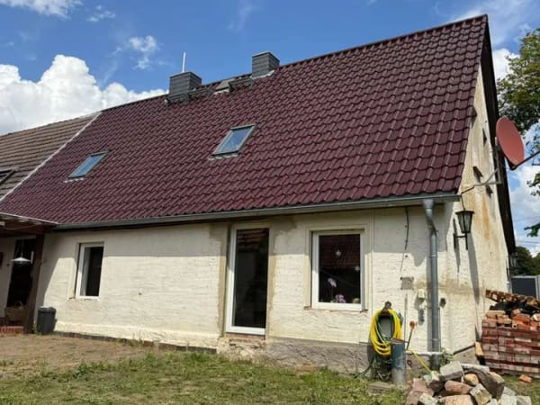 Immobilie in Lübow - Teilsanierte DHH mit viel Land- 12 km bis Wismar-provisionsfrei - Bild 1