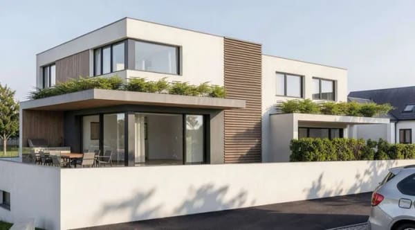 Immobilie in Langensendelbach - Exklusive Neubau-Doppelhaushälfte im Villenensemble Bräuningshof - Bild 0