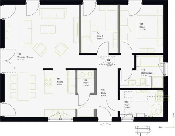 Immobilie in Schenkendöbern - Modernes Einfamilienhaus inkl. Grundstück – Kompakt geplant, großzügig gelebt - Bild 3