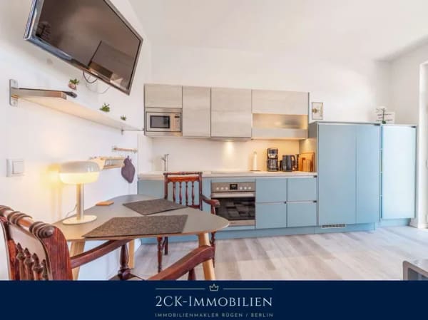 Immobilie in Mönchgut - Ostseebad Thiessow: moderne, möblierte 2-Zimmer-Ferienwohnung in Strandnähe, Stellplatz & Sonne inkl - Bild 2