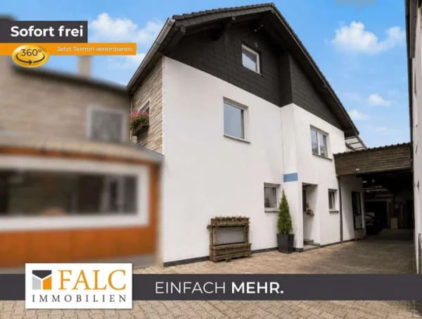 Immobilie in Hennef (Sieg) - Doppelhaushälfte mit Werkstatt, Ausbaupotenzial und vielseitigen Nutzungsmöglichkeiten - Bild 0