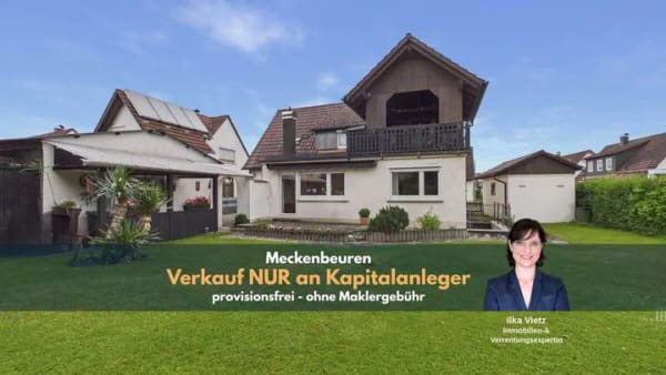 Immobilie in Meckenbeuren - Einfamilienhaus mit schönem Garten - NUR an Kapitalanleger - Bild 0