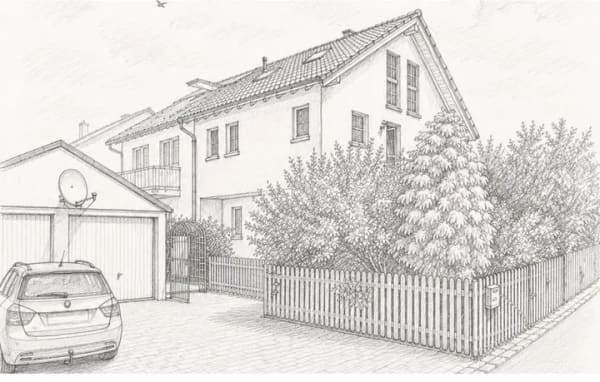 Immobilie in Wehringen - Modernes Doppelhaus mit großem Potenzial (Einliegerwohnung)  - Bild 0