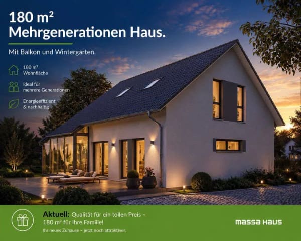Immobilie in Engstingen - Mehrgenerationenhaus - inkl. Balkon und Wintergarten - Bild 0