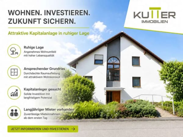 Immobilie in Bermatingen - 2-Zimmer-Wohnung in Bermatingen zur Kapitalanlage - Bild 0