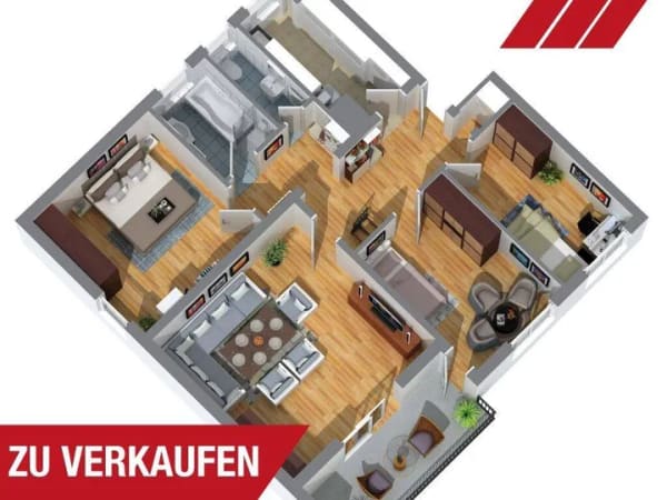 Immobilie in Werdohl - Vermietete 6-Zimmer-Maisonette mit ca. 6,47 % Bruttorendite - Bild 0