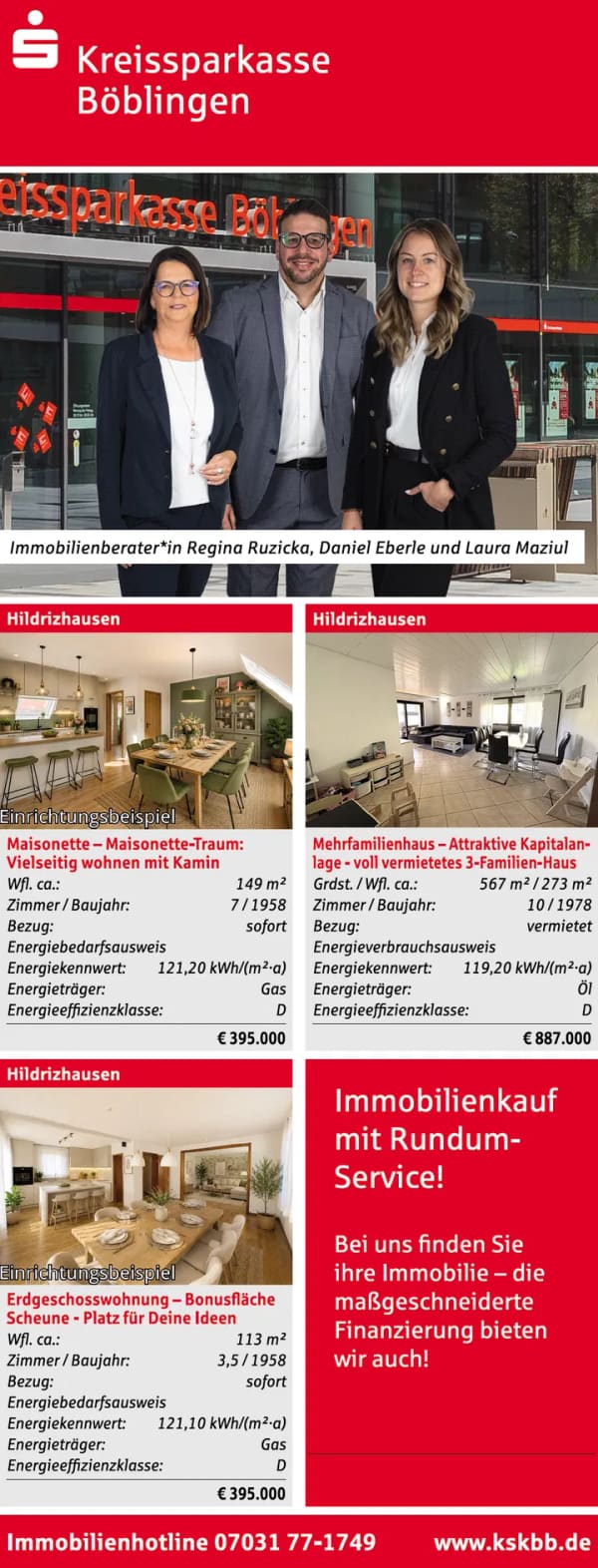 Immobilie in Hildrizhausen - Hildrizhausen Maisonette-Traum. - Bild 0