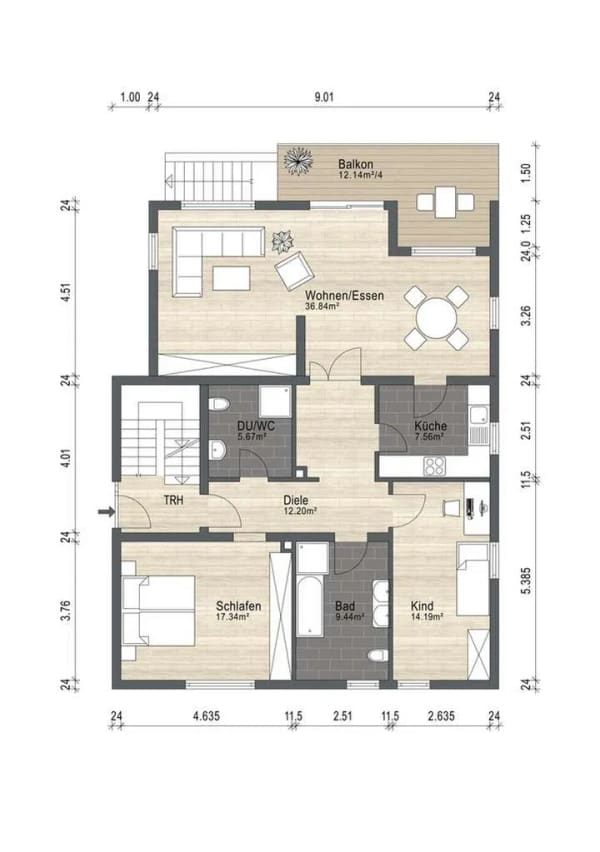 Immobilie in Bürstadt - Solide Kapitalanlage – Gepflegtes 3-Familienhaus in Bürstadt-Bobstadt - Bild 1