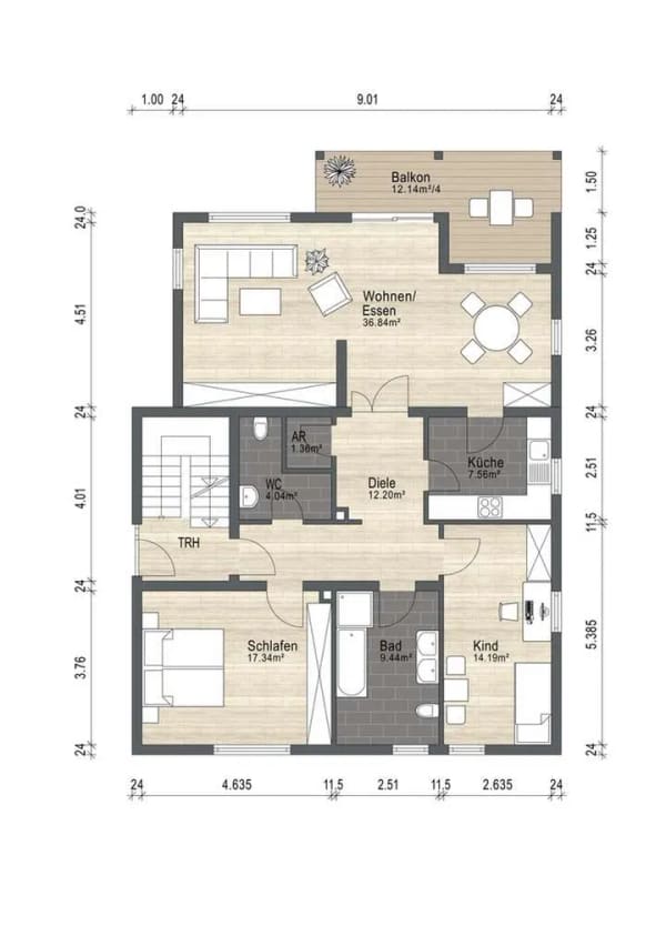 Immobilie in Bürstadt - Solide Kapitalanlage – Gepflegtes 3-Familienhaus in Bürstadt-Bobstadt - Bild 2