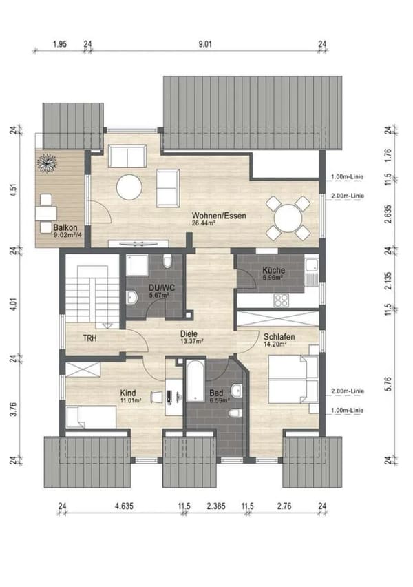 Immobilie in Bürstadt - Solide Kapitalanlage – Gepflegtes 3-Familienhaus in Bürstadt-Bobstadt - Bild 3