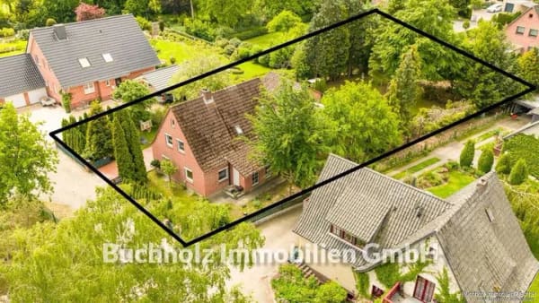 Immobilie in Hanstedt - Hanstedt - Licht, Luft und viel Grün, großzügiges Wohnen mit traumhaftem Gartenparadies - Bild 3