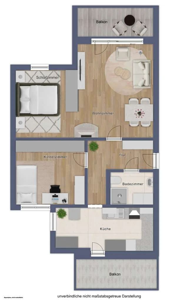 Immobilie in Filderstadt - Helle und gut geschnittene 3-Zimmer-Wohnung - Bild 1