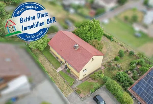 Immobilie in Groß-Umstadt - DIETZ: Gepflegter Bungalow mit Garten, Garage und Keller in herrlicher Lage von Wiebelsbach! - Bild 0