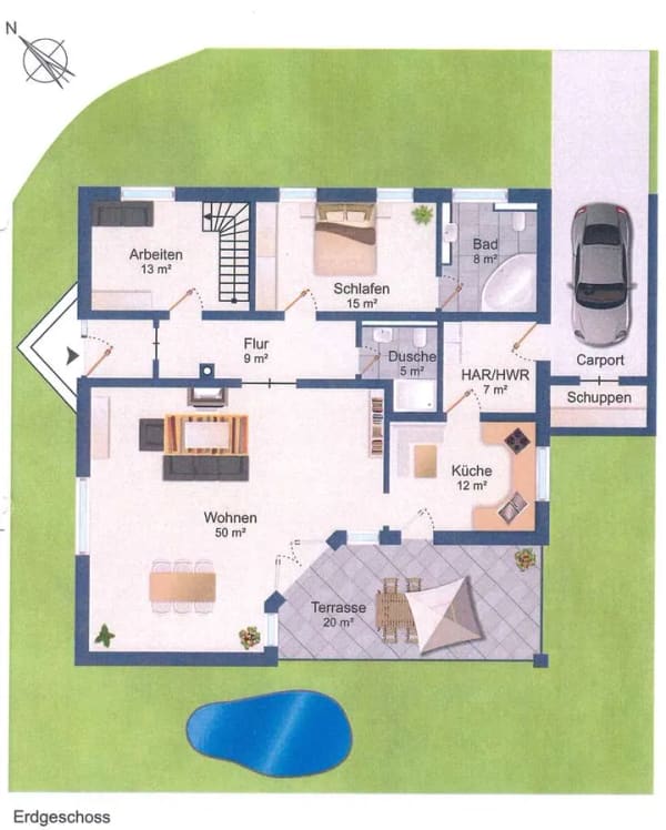 Immobilie in Bad Doberan - Wohnen auf einer Ebene – Bungalow mit Ausbaureserve in Bad Doberan - Bild 2