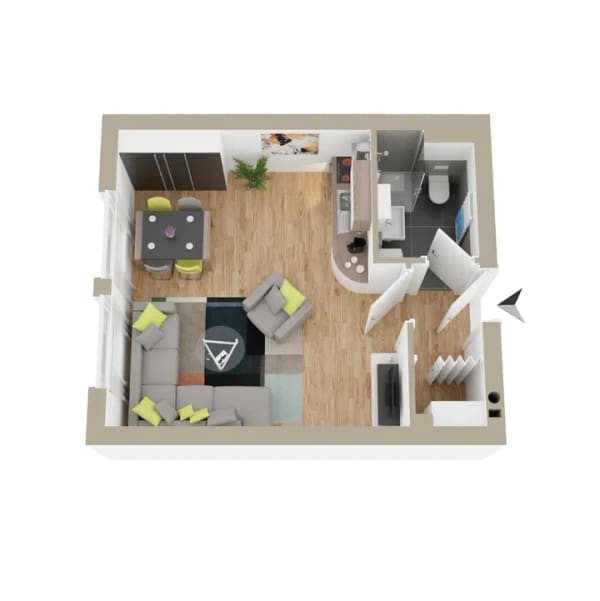 Immobilie in Langenargen - Attraktive 1-Zimmerwohnung im schönen Langenargen - Bild 3