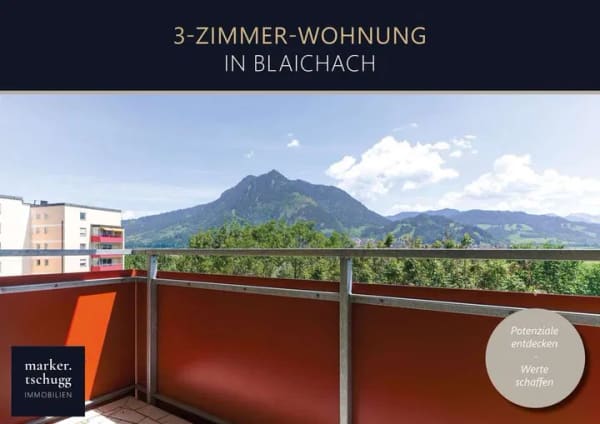 Immobilie in Blaichach - Panoramablick inklusive: Helle 3-Zimmer-Wohnung in Blaichach - Bild 0