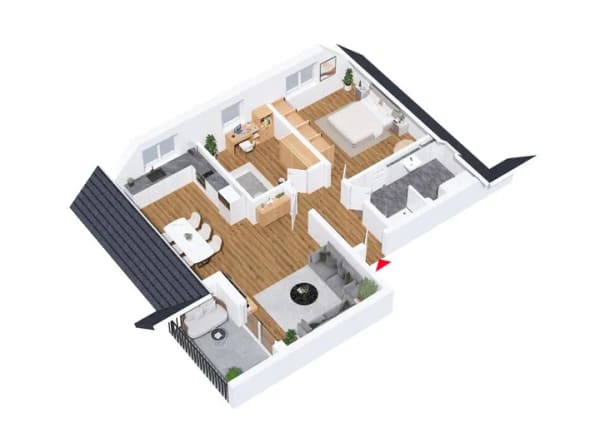 Immobilie in Leiblfing - Etagenwohnung in Leiblfing - Bild 4