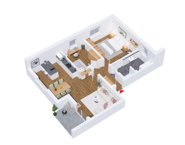 Immobilie in Leiblfing - Etagenwohnung in Leiblfing - Bild 4
