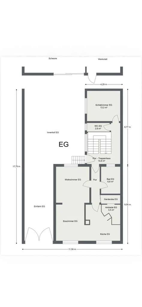 Immobilie in Philippsburg - Traumhaft großes Zwei-Familienhaus mit Wintergarten, Hof, Scheune & Garten - PROVISIONSFREI - Bild 2