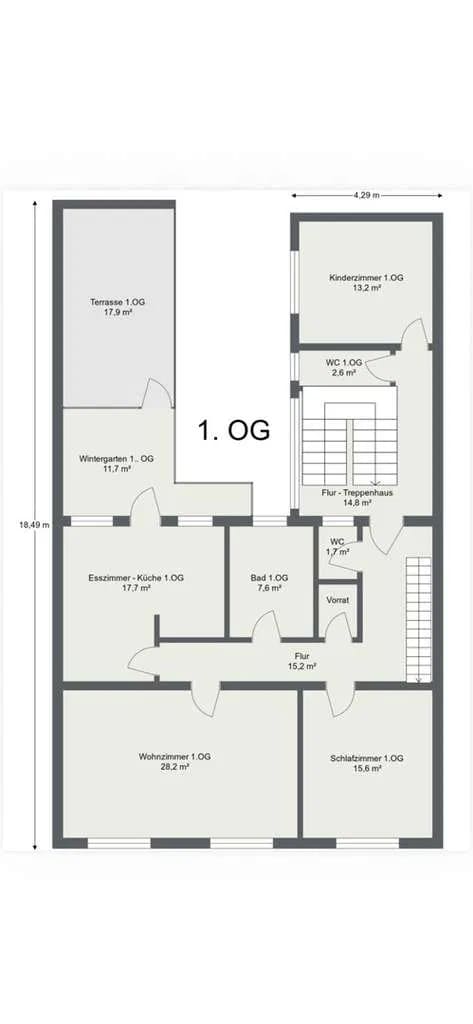 Immobilie in Philippsburg - Traumhaft großes Zwei-Familienhaus mit Wintergarten, Hof, Scheune & Garten - PROVISIONSFREI - Bild 3