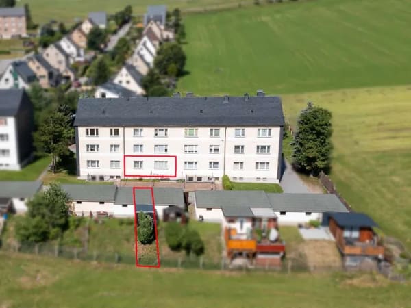 Immobilie in Sehmatal - 3-Raum-Wohnung im Erdgeschoss – mit Einbauküche, Garage und Gestaltungspotenzial - Bild 2