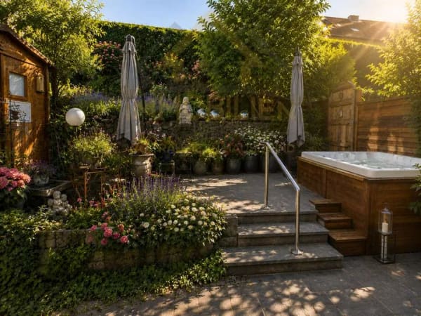 Immobilie in Leinach - Wohnen wie im Urlaub – Traumgarten, Luxus-Einbauküche & Einliegerwohnung möglich ! - Bild 3