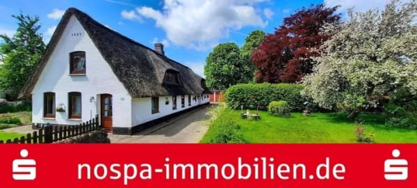 Immobilie in Treia - Historische Reetdachkate auf über 1.700 m² großen Grundstück! - Bild 0