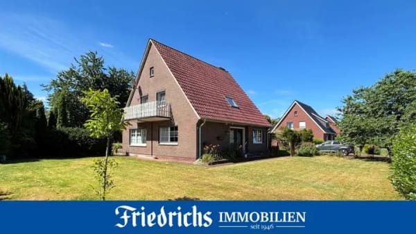 Immobilie in Barßel - Attraktives Einfamilienhaus mit Garage in begehrter Lage von Barßel-Harkebrügge - Bild 0
