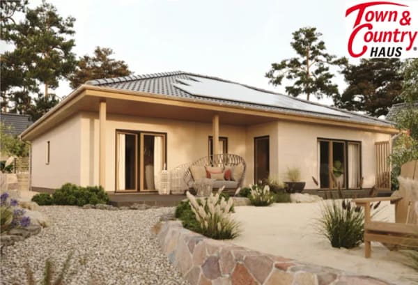 Immobilie in Weidenberg - 760 m² Grundstück in WEIDENBERG (separat), Town & Country Bungalow 128 – inkl. Wärmepumpe, Hausbau-Schutzbrief & Vollausstattung - Bild 1