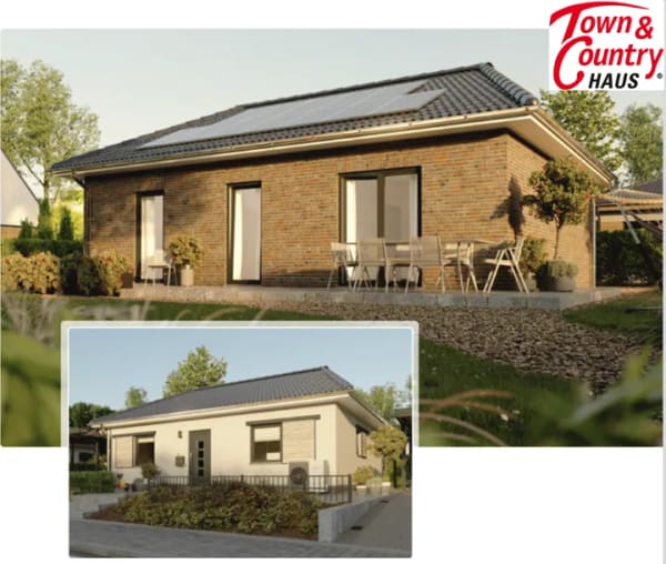 Immobilie in Weidenberg - 760 m² Grundstück in WEIDENBERG (separat), Town & Country Bungalow 128 – inkl. Wärmepumpe, Hausbau-Schutzbrief & Vollausstattung - Bild 2