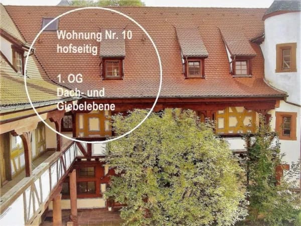 Immobilie in Mosbach - Außergewöhnliches Wohnerlebnis in einer romantischen Schlossanlage - Maisonettewohnung in Lohrbach - Bild 2