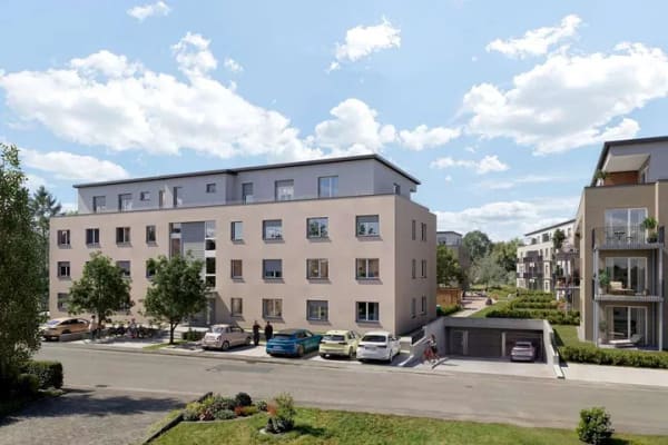 Immobilie in Rheinhausen - Schmucke 2-Zi.-Whg. mit Terrasse und Garten (EG, 54,43 qm) | Haus E - Bild 1