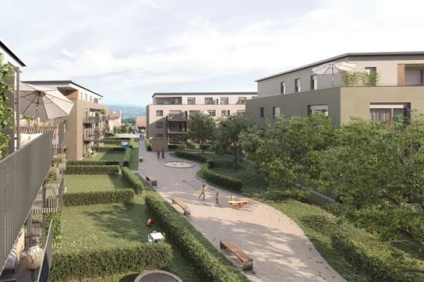 Immobilie in Rheinhausen - Schmucke 2-Zi.-Whg. mit Terrasse und Garten (EG, 54,43 qm) | Haus E - Bild 3