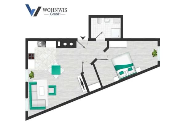 Immobilie in Klingenthal - Renovierte 2-Zimmer Wohnung mit Einbauküche & mit Betreuungsoptionen in Klingenthal - Bild 2