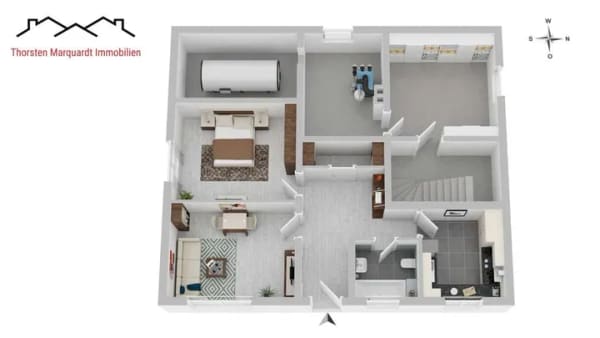 Immobilie in Aglasterhausen - Zweifamilienhaus mit Doppelgarage und Garten bezugsfrei - Bild 2