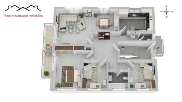Immobilie in Aglasterhausen - Zweifamilienhaus mit Doppelgarage und Garten bezugsfrei - Bild 3