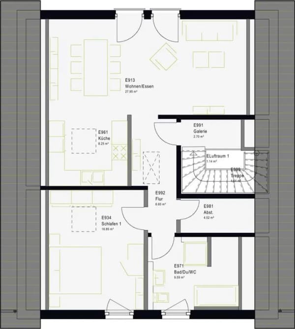 Immobilie in Eystrup - Mehrgenerationenhaus 180 m² | Satteldach | mit Einliegerwohnung | KfW-55-Standard - Bild 4