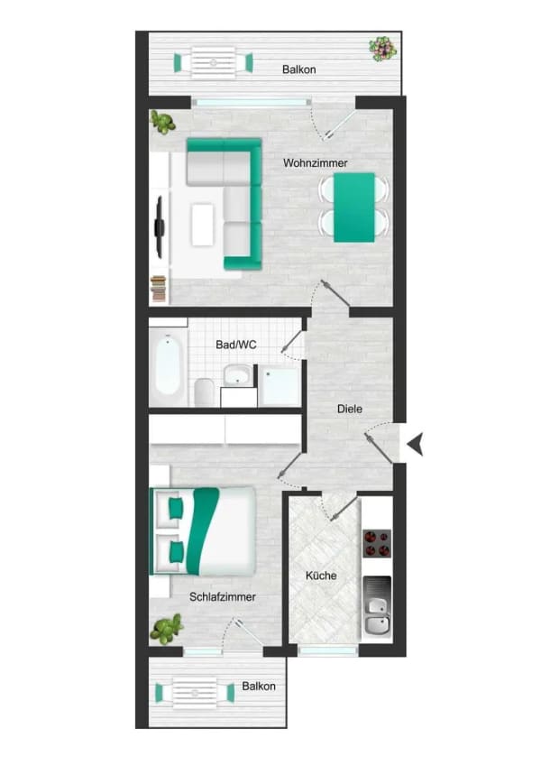 Immobilie in Friedrichsdorf - Etagenwohnung in Friedrichsdorf (Köppern) - Bild 4