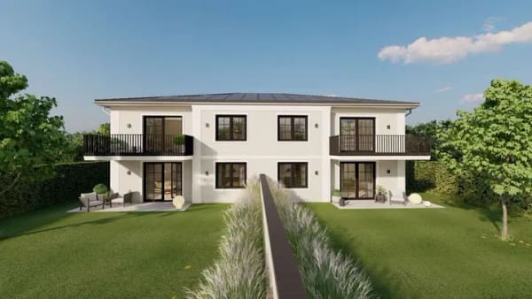 Immobilie in Haßbergen - Neubau-3-Zimmer-Wohnung mit Balkon /  Terrasse - KFW55 Förderfähig - Bild 0