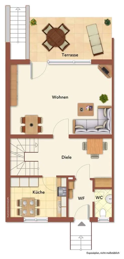 Immobilie in Möhrendorf - Großes REH mit 2 Garagen in Möhrendorf...Ihr neues Zuhause mit Platz zum Durchatmen - Bild 2