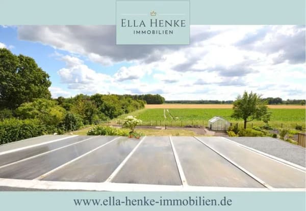 Immobilie in Tülau - Traumhafte Feldrandlage: Großzügiges Einfamilienhaus mit Wintergarten + Garage ... - Bild 0