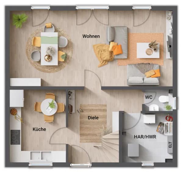 Immobilie in Volxheim - Nur für kurze Zeit: "SOMMER-SONNENSCHUTZ-MARKISE INKLUSIVE" - Bau dein massives Haus Flair mit Bauplatz & BASIC-Vollausstattung zum TOP-PREIS - Bild 3