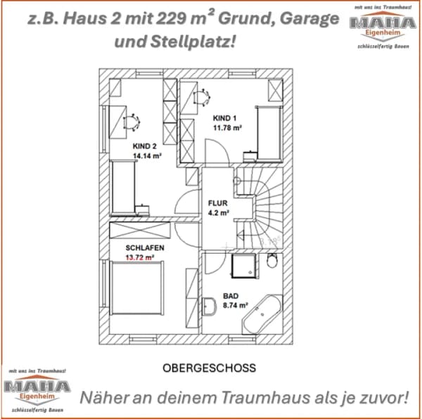 Immobilie in Geisenhausen - NEUBAU VON 3 EIGENHEIMEN IN 84144 GEISENHAUSEN - Bild 2
