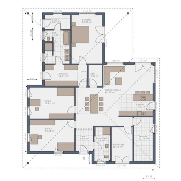 Immobilie in Essenheim - Großzügiger Bungalow in Essenheim – Ihr schlüsselfertiges Zuhause - Bild 3